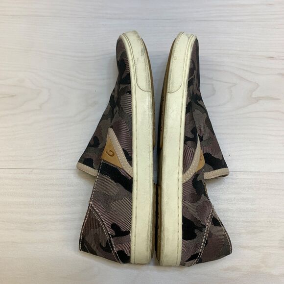 Olukai Pehuea Pai Camo Canvas Slip On Loafers Womens US Size 8 EU 38 - Picture 2 of 11